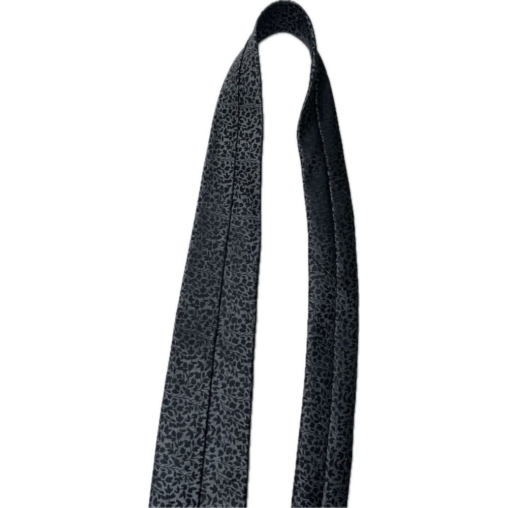 Ted Baker 100% Silk Floral Tie Black Gray Narrow W: 2.8” L:59” - Picture 6 of 9
